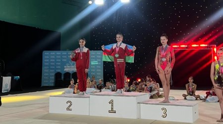 Gimnastlarımız Londonda 7 medal QAZANDILAR - FOTO