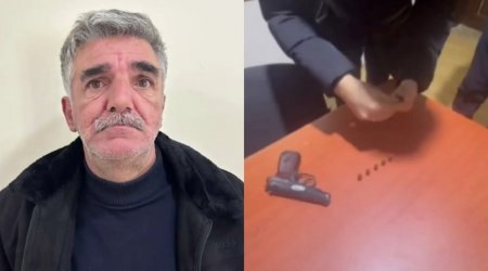 Bakıda üzərində tapança ilə gəzən şəxs SAXLANILDI – VİDEO 