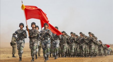Çin ordusu təlimlərə başladı