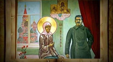 Tbilisidə Stalinin təsviri olan ikonaya boya tökdülər - VİDEO