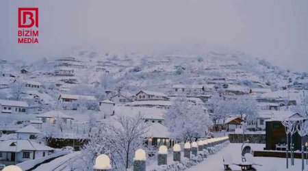 Qış nağılına bənzəyən Laçın - FOTOLAR 