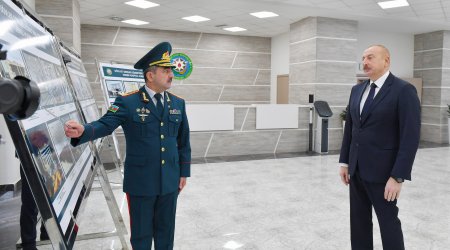 Prezident DSX-nin yeni hərbi hospital kompleksinin açılışında - FOTO/VİDEO