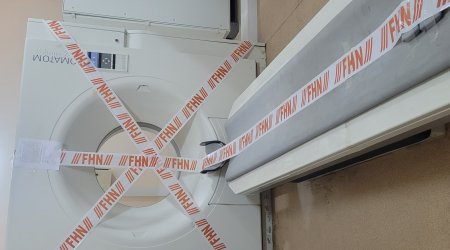Məşhur klinikada rentgen kabineti bağlandı – FOTO/VİDEO 