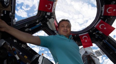 İlk türk astronavtdan kosmosdan yeni PAYLAŞIM - FOTO