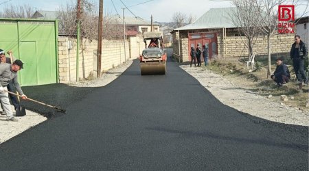 Göyçayda bu küçə asfaltlandı - FOTO