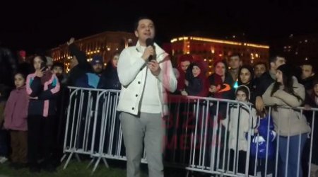 Heydər Əliyev mərkəzinin qarşısındakı qələbə konsertindən SON GÖRÜNTÜLƏR - VİDEO