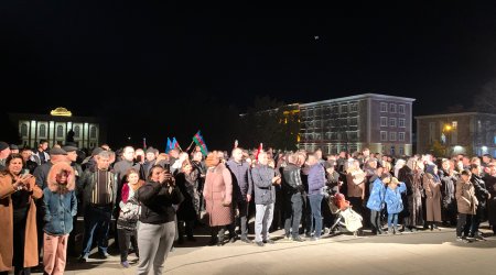 Naxçıvanda prezident seçkilərinin nəticələri bayram ab-havası ilə qarşılanıb - FOTO/VİDEO