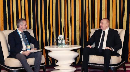 İlham Əliyev “Indra” şirkətinin prezidenti ilə görüşdü – FOTO 