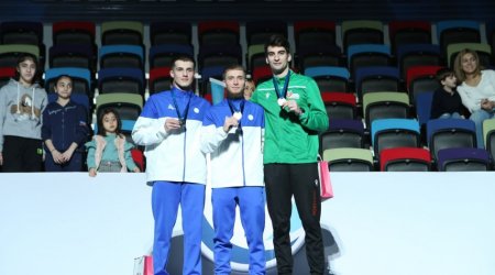 Gimnastlarımız Bakıdakı Dünya Kubokunda qızıl və gümüş medal qazandılar - FOTO