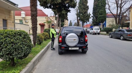 Balakəndə qaydaları pozan sürücülər barəsində inzibati protokollar tərtib olunub - FOTO