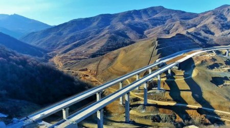 Şuşaya çəkilən yeni avtomobil yolu bu il istifadəyə veriləcək - FOTO