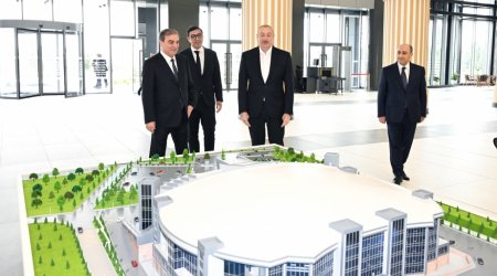Prezident Gəncə İdman Sarayının açılışında iştirak edib - FOTO/VİDEO