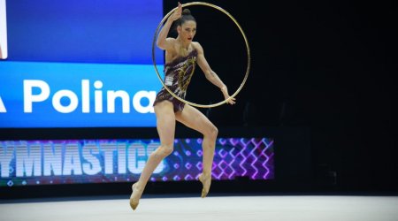 Bakıda bədii gimnastika üzrə Dünya Kubokunun final gününə start verildi - FOTO