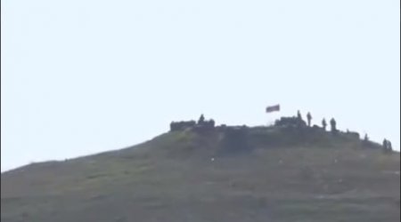 Qazaxın Aşağı Əskipara kəndində Azərbaycan bayrağı qaldırıldı - VİDEO 