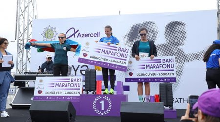 “Bakı marafonu 2024”ün qaliblərinə PUL MÜKAFATI VERİLDİ - FOTO