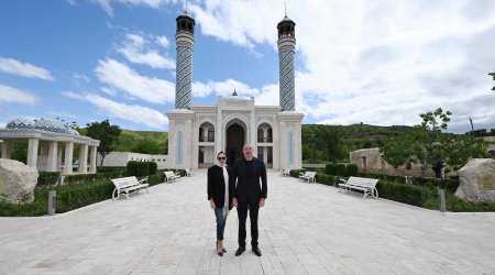 Prezident və Birinci Xanım Zəngilan məscidinin açılışında - YENİLƏNİB/FOTO/VİDEO