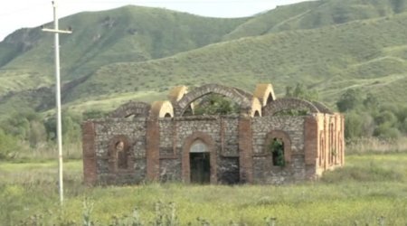 Qubadlı məscidi də erməni barbarlığına tuş gəlib  - VİDEO