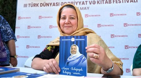 Mirvari Dilbazi Poeziya Məclisinin sədri Güllü Eldarın kitabları festivalın TƏQDİMATINDA - FOTO