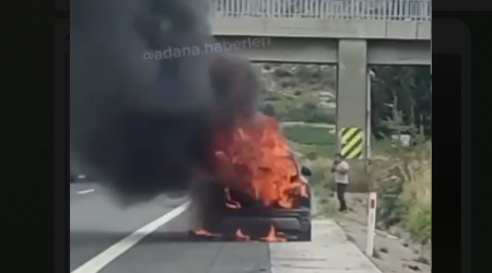 Türkiyədə TOGG elektrik avtomobili belə yandı - VİDEO