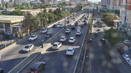 Bakının bir sıra küçələrində sıxlıq var - SİYAHI-FOTO