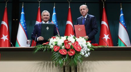 Türkiyə ilə Özbəkistan arasında 18 sənəd imzalanıb - FOTO