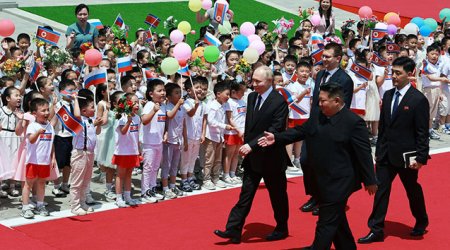 Putin üçün bayram kimi qarşılanma - VİDEO