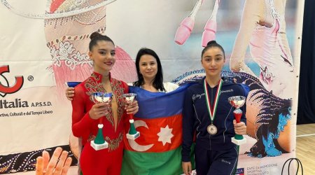 Bədii gimnastlarımız beynəlxalq turnirdə 13 medal qazandılar - FOTO-VİDEO