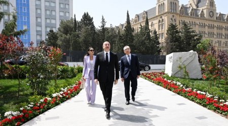 Prezident və Birinci xanım Botanika İnstitutunun yeni binasının açılışında - FOTO/VİDEO