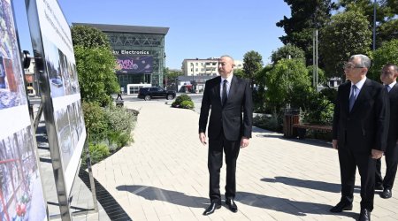 Prezident Bakıda Nərimanov parkının açılışında – YENİLƏNİB/FOTO 