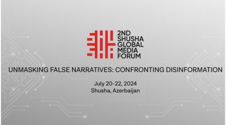Şuşada II Qlobal Media Forumunun ikinci iş günü BAŞLAYIB