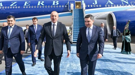 İlham Əliyev Qazaxıstana səfər etdi – FOTO/VİDEO
