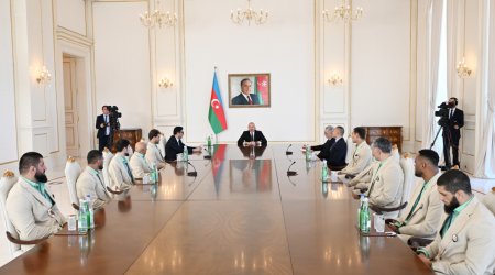 Prezident Olimpiya medalçılarımızla GÖRÜŞDÜ -FOTO/VİDEO