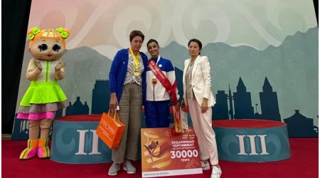 Gimnastlarımız Qazaxıstanda 3 medal QAZANDILAR - FOTO