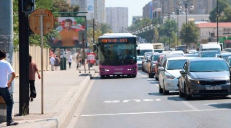 Paytaxtın daha bir küçəsində avtobus zolağı salındı - FOTO