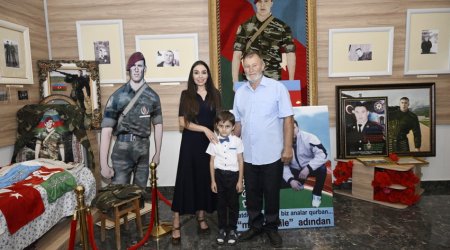 Leyla Əliyeva Milli Qəhrəman Mübariz İbrahimovun ailəsini ziyarət etdi - FOTO