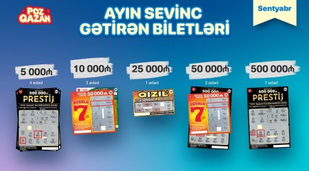 Bakıda “Prestij” lotereyasında 500 000 manat qazanıldı