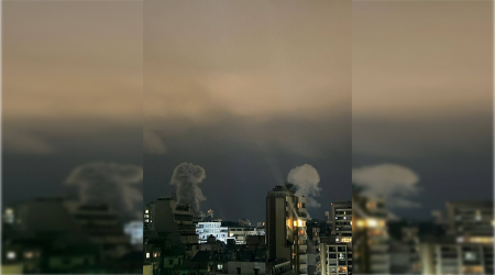 İsrail ordusu Beyrutda hündürmərtəbəli binaya hava zərbələri endirir - FOTO/VİDEO