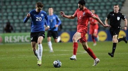 Estoniya - Azərbaycan oyununda üçüncü qol vuruldu - VİDEO