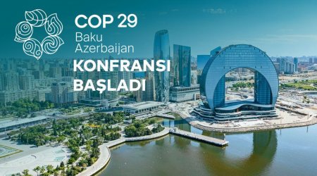 Bu gün Azərbaycanda COP29-a start verilir
