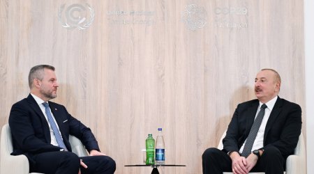İlham Əliyev Slovakiya Prezidenti ilə müzakirələr APARDI – FOTO/VİDEO