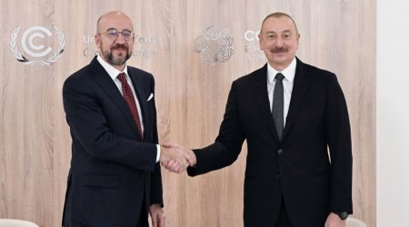Şarl Mişel İlham Əliyevlə görüşündən YAZDI – FOTO
