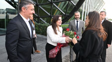 Albaniya Parlamentinin sədri Azərbaycana gəldi – FOTO 