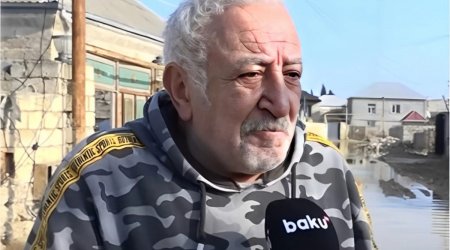 Ehtiyatda olan polkovnikin evini SU BASDI - VİDEO
