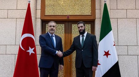 TARİXİ SƏFƏR: Hakan Fidan Dəməşqdə Suriyanın yeni lideri ilə görüşdü - FOTO/VİDEO