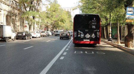 Bakıda yeni avtobus zolaqları ÇƏKİLƏCƏK