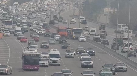 DİQQƏT! Bakı-Sumqayıt yolunda yenə tıxac var – FOTO