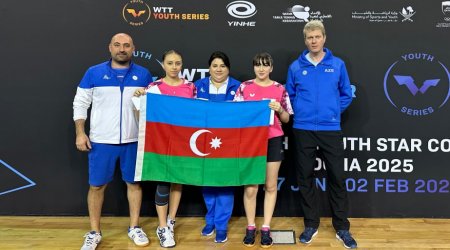 Stolüstü tennisçilərimiz Dohada bürünc medal qazandılar