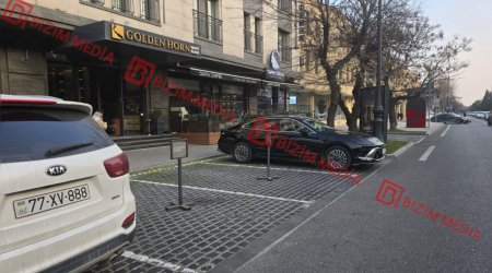 “Golden Horn” hotelindən QANUNSUZLUQ – AYNA-ya məxsus parklanma yerini ZƏBT EDİB – FOTOFAKT