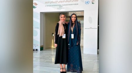 Leyla və Arzu Əliyevalar Ər-Riyadda Forumda - FOTO