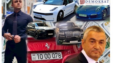 İcra başçısının oğlu lüks avtomobillərinin və bahalı nömrələrinin olması faktını TƏSDİQLƏDİ - FOTO